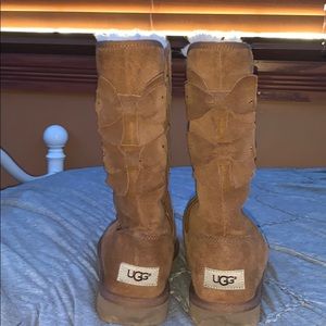 Chestnut high UGG boots